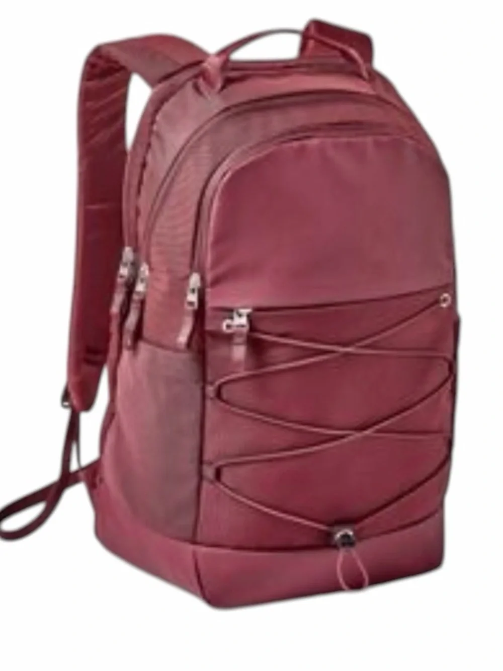 all in motion Maroon Everyday Backpack with Front Bungee